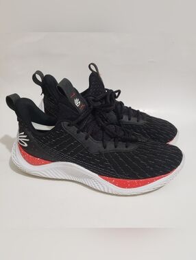 Kids Black & Red Athletic Sneakers - Unbranded